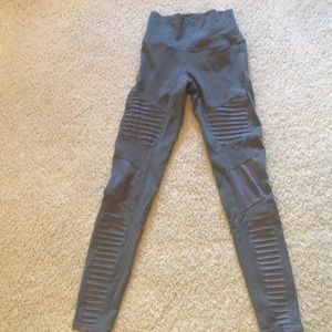 Alo gray moto leggings